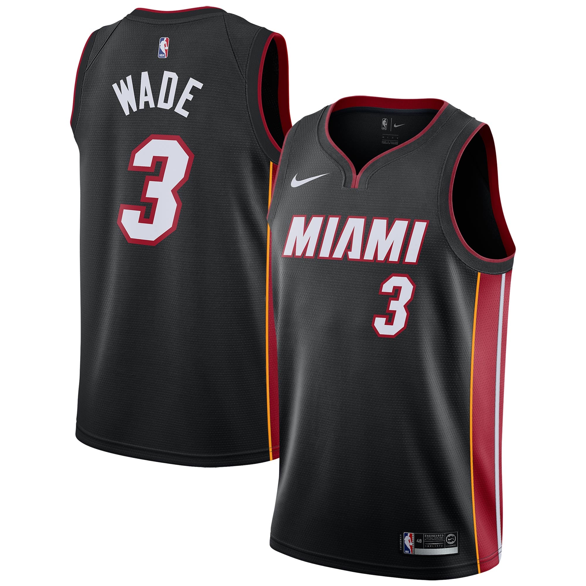 Dwyane Wade Miami Heat Nike Replica Swingman Jersey - Icon Edition