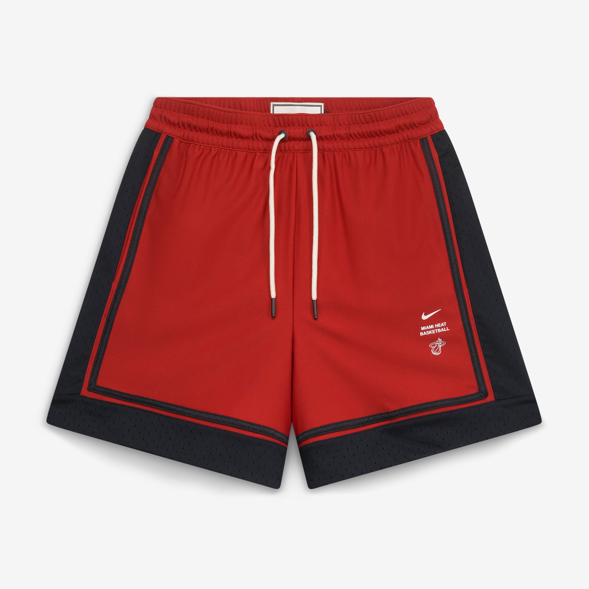 Short de match Nike rouge Miami Heat 2026 Standard Issue pour homme