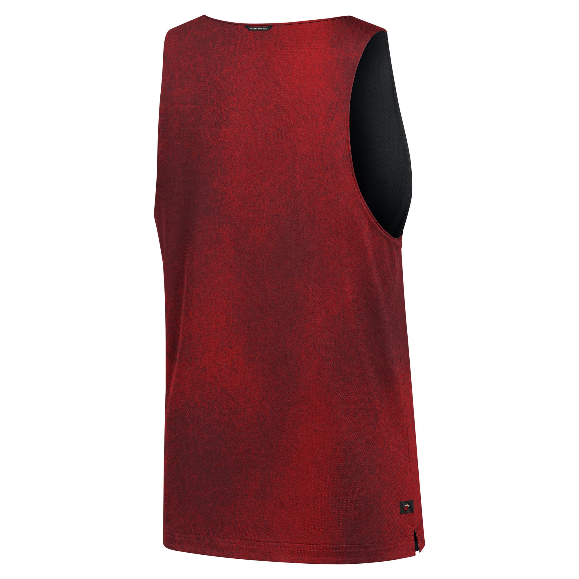 Maillot réversible Nike Miami Heat rouge/noir 2026 Standard Issue Practice Icon Mesh pour homme