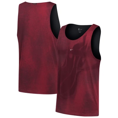 Miami Heat Nike 2026 Standard Issue Practice Icon Mesh Reversible Jersey - Red/Black