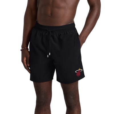 Miami Heat Vilebrequin by G-III Solid Swim Trunks - Black