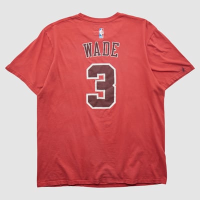 Miami Heat Adidas 2010s T-shirt - Red - M by Fanatics Real Vintage