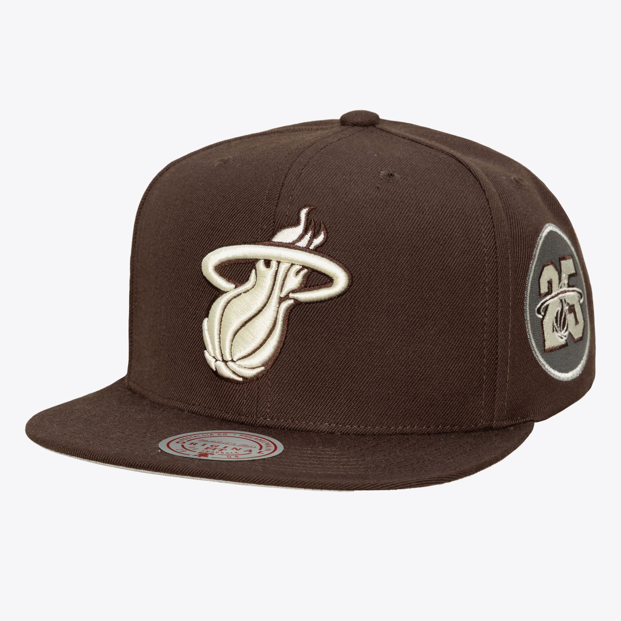 Miami Heat Brown & Cream Snapback Hat