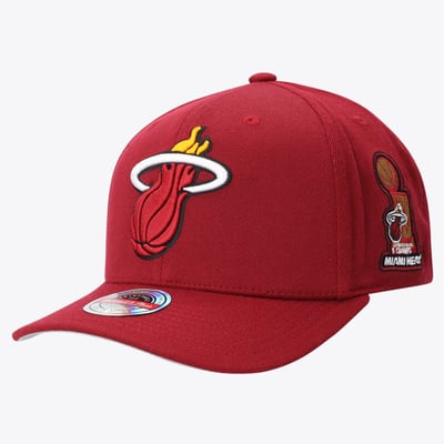 Miami Heat Mitchell & Ness Topperz Champ Cap - Crimson - Mens