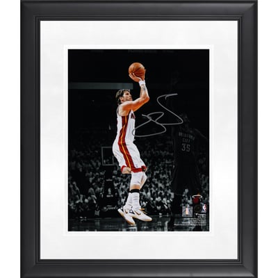 Mike Miller Miami Heat Autographed Fanatics Authentic Framed 11" x 14" 2012 NBA Finals Game 5 Shot Vs. Oklahoma City Thunder Spotlight Photograph 