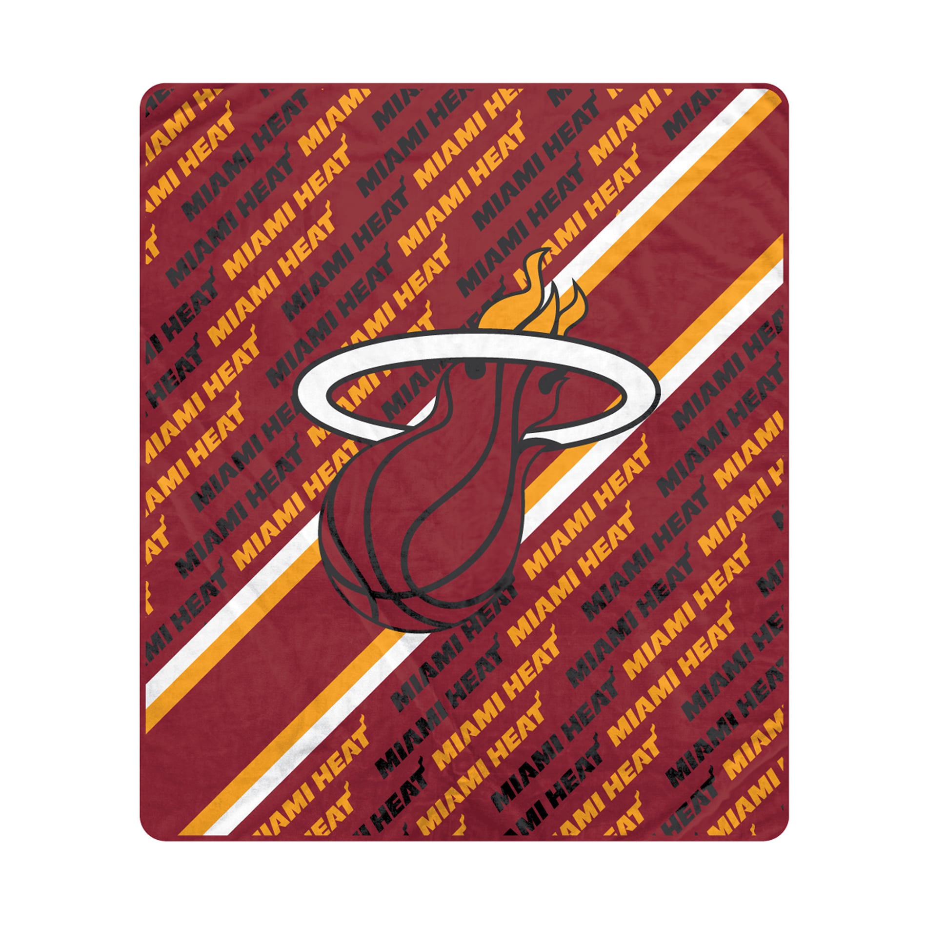 Couverture ultra douce Pegasus Miami Heat 60" x 70" (diagonale) avec logo et doublure