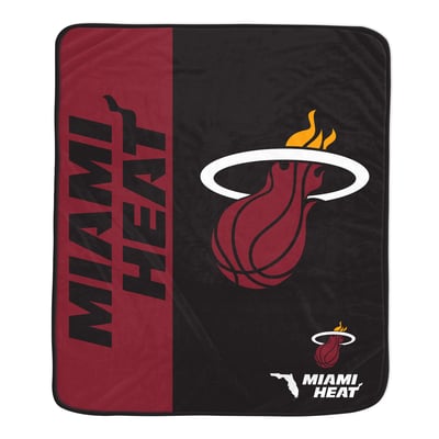 Miami Heat Pegasus Baseline 50" x 60" Ultra Soft Throw Blanket