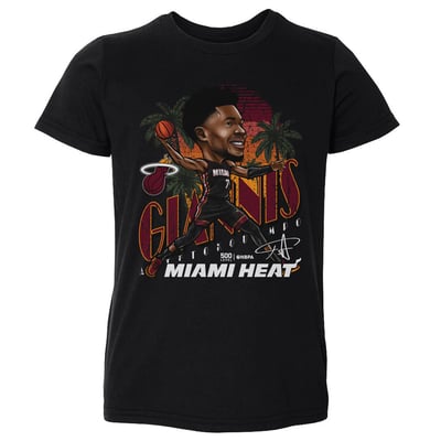 Giannis Antetokounmpo Miami Heat 500 Level Toddler Cartoon T-Shirt - Black