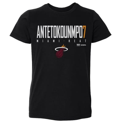 Giannis Antetokounmpo Miami Heat 500 Level Toddler Elite T-Shirt - Black