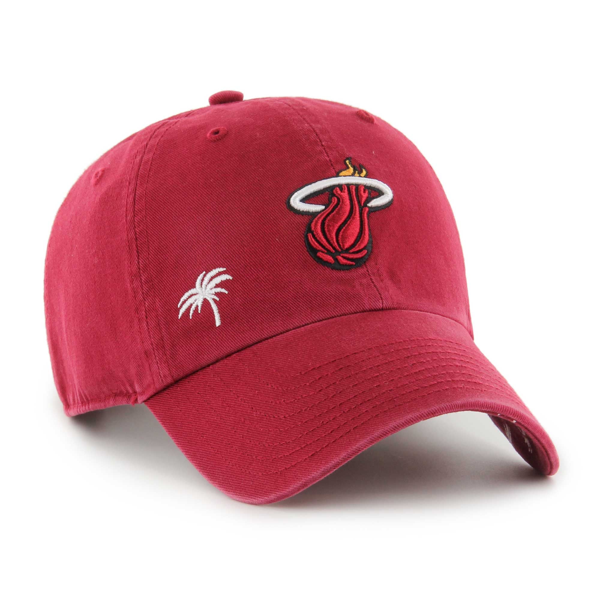 Women's Miami Heat  '47 Red Confetti Undervisor Clean Up Adjustable Hat