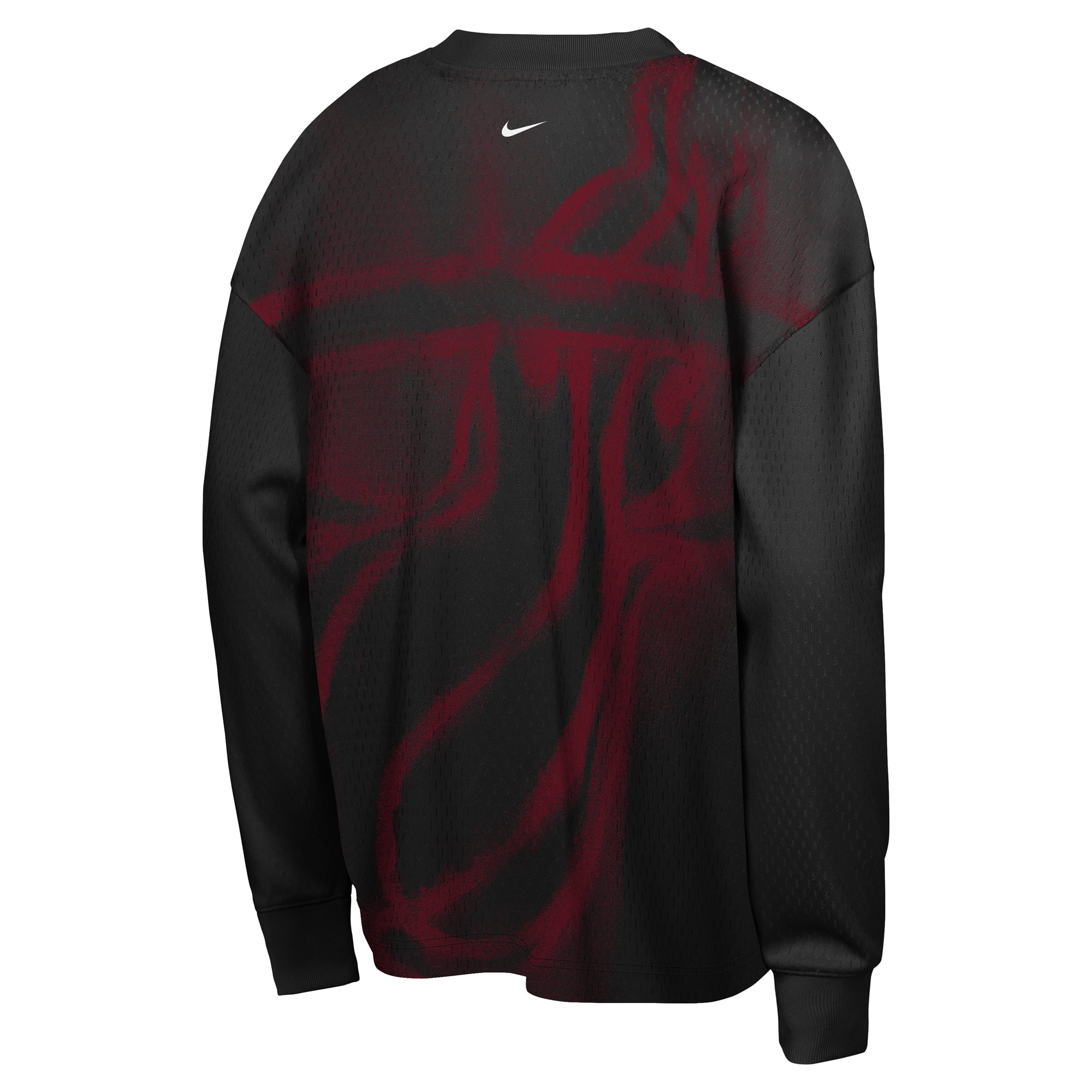 T-shirt à manches longues Nike Miami Heat 2026 Standard Issue pour jeunes, performance avant-match, noir