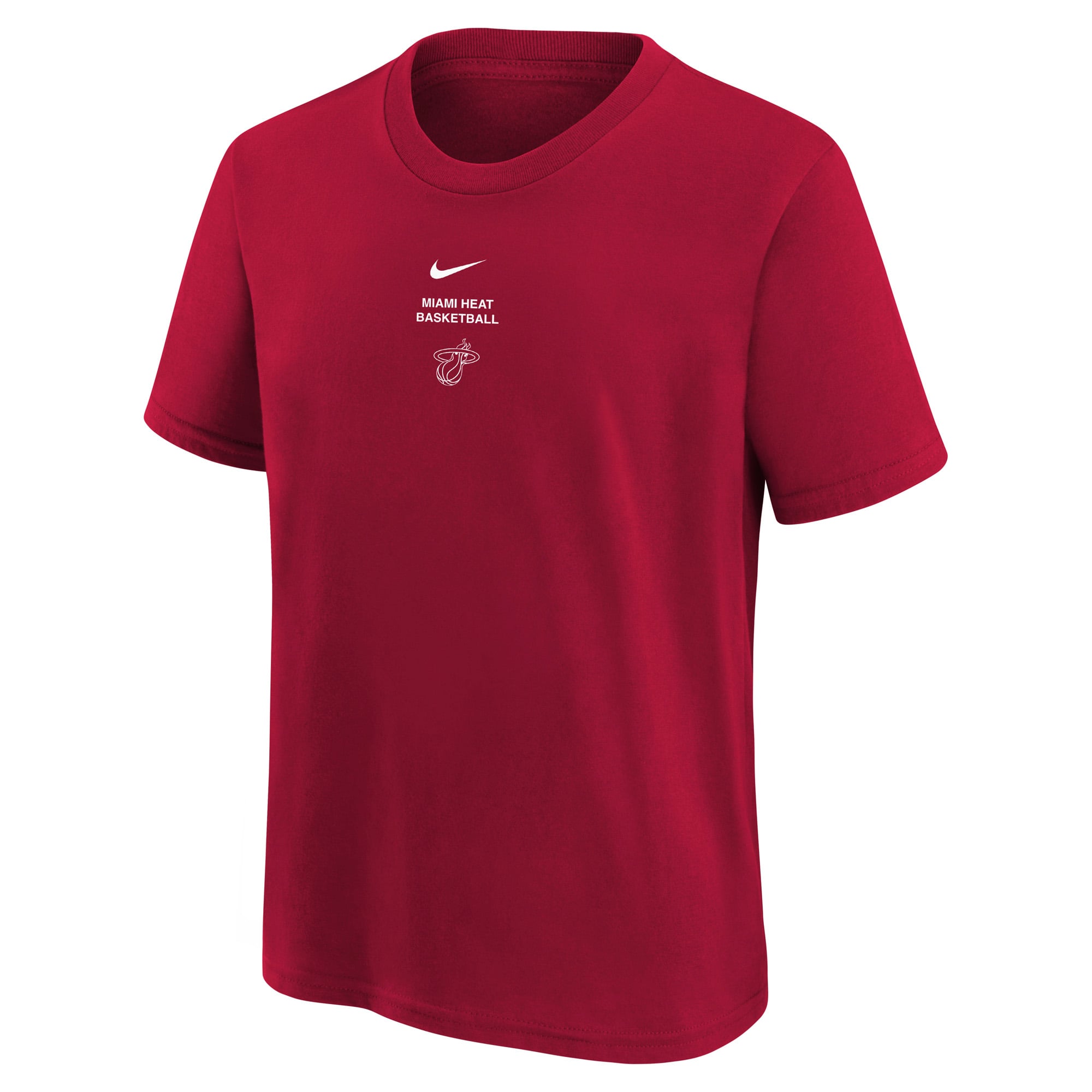 T-shirt d'entraînement Nike rouge Miami Heat 2026 pour jeunes, modèle standard