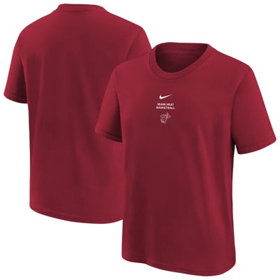  Miami Heat Nike Youth 2026 Standard Issue Practice T-Shirt - Red