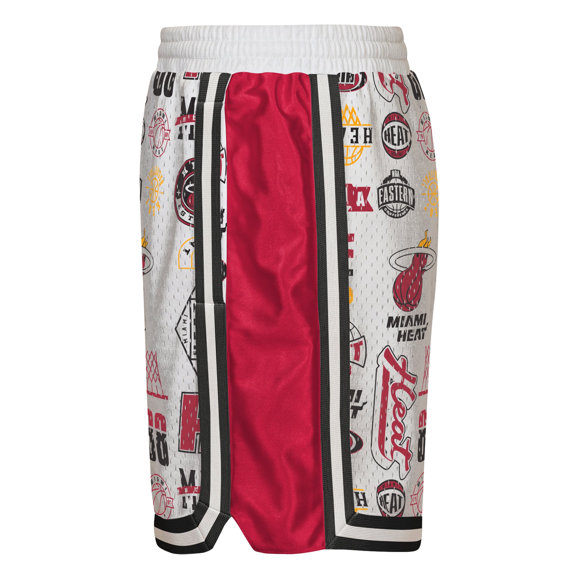 Short de basketball Youth Outerstuff blanc Miami Heat Ball Hog Dazzle