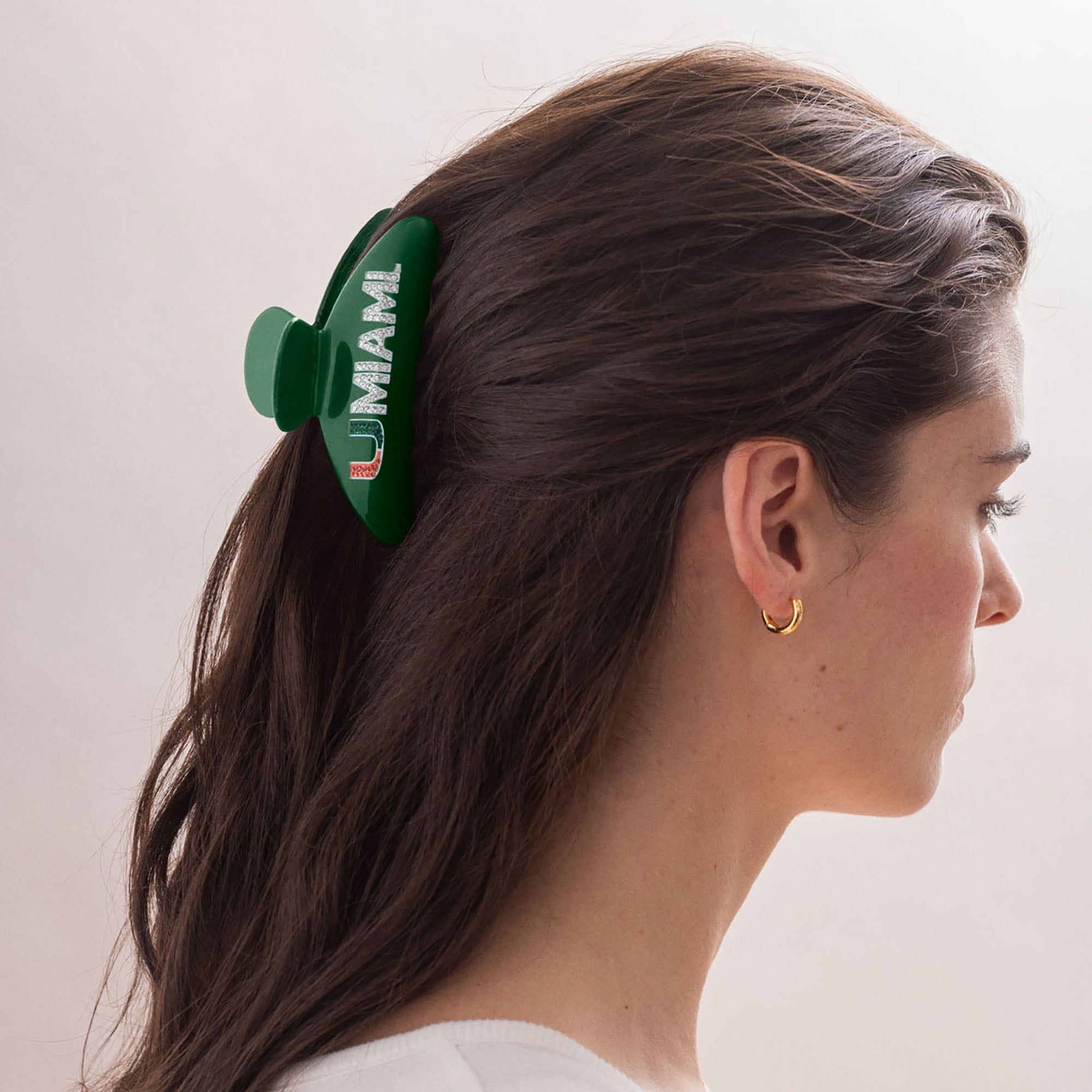 BaubleBar Miami Hurricanes Hair Clip