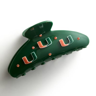 Miami Hurricanes BaubleBar Logo Hair Claw Clip