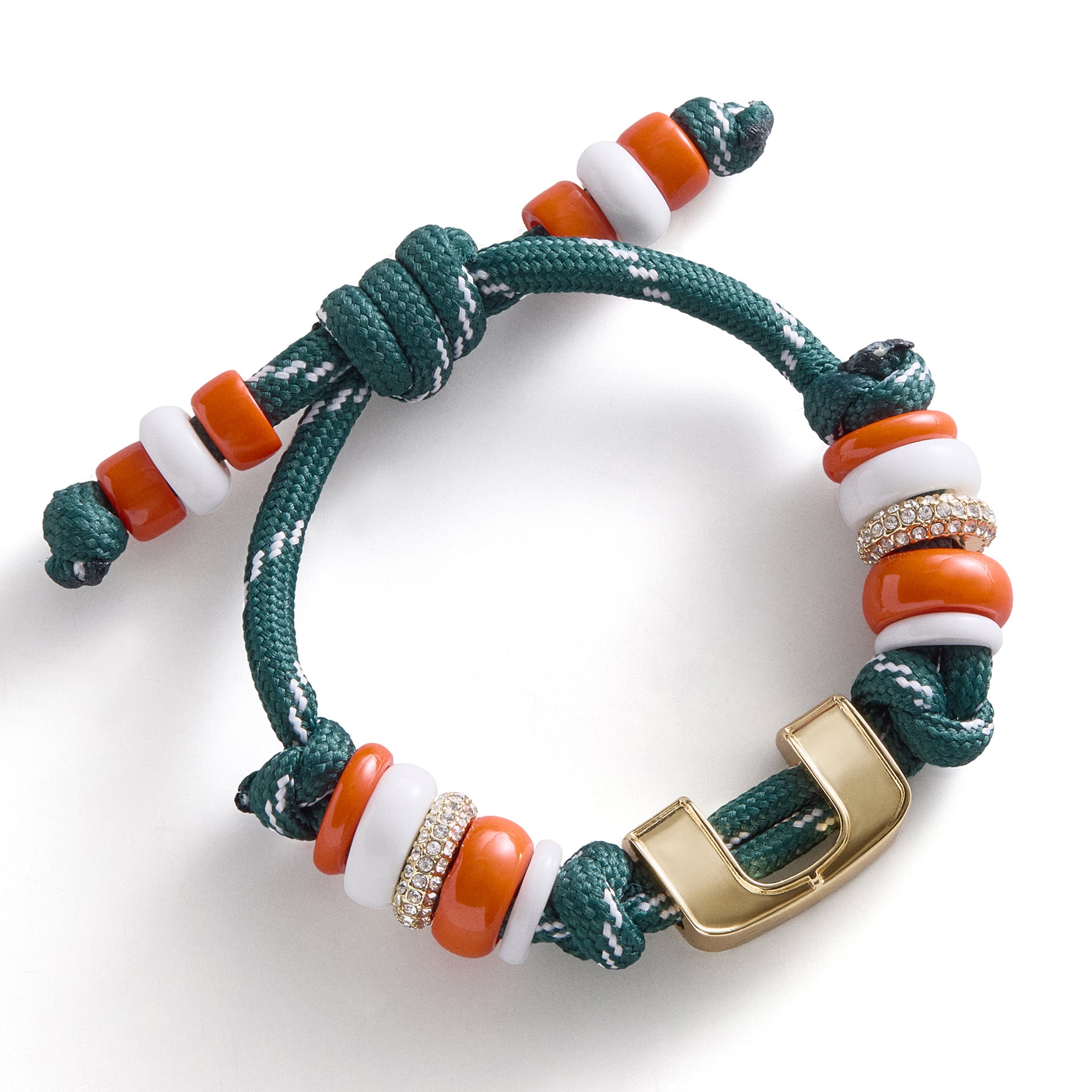 Bracelet en paracorde BaubleBar Miami Hurricanes