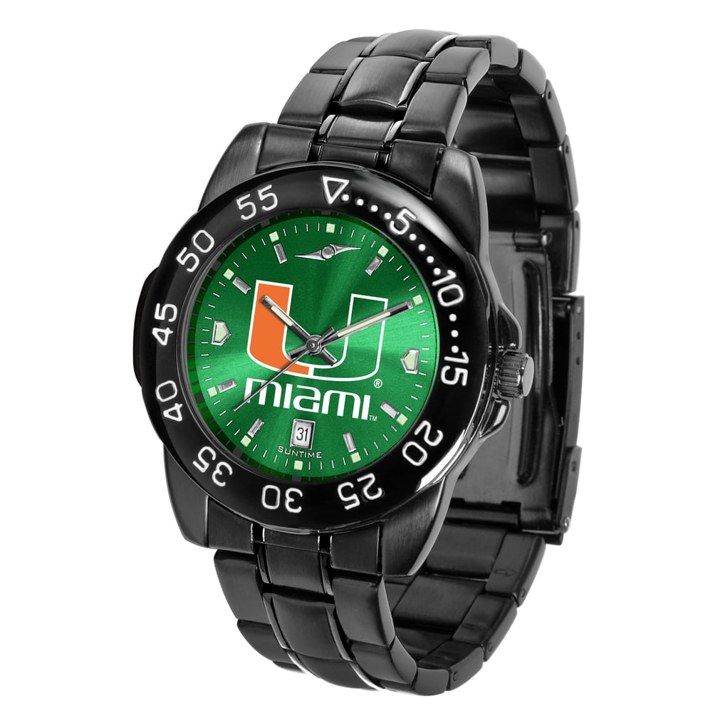 ?Unisex MIAMI HURRICANES GAME TIME wrist watch Miami Hurricanes Colors Watch Gift Set – SuntimeDirect main image 4