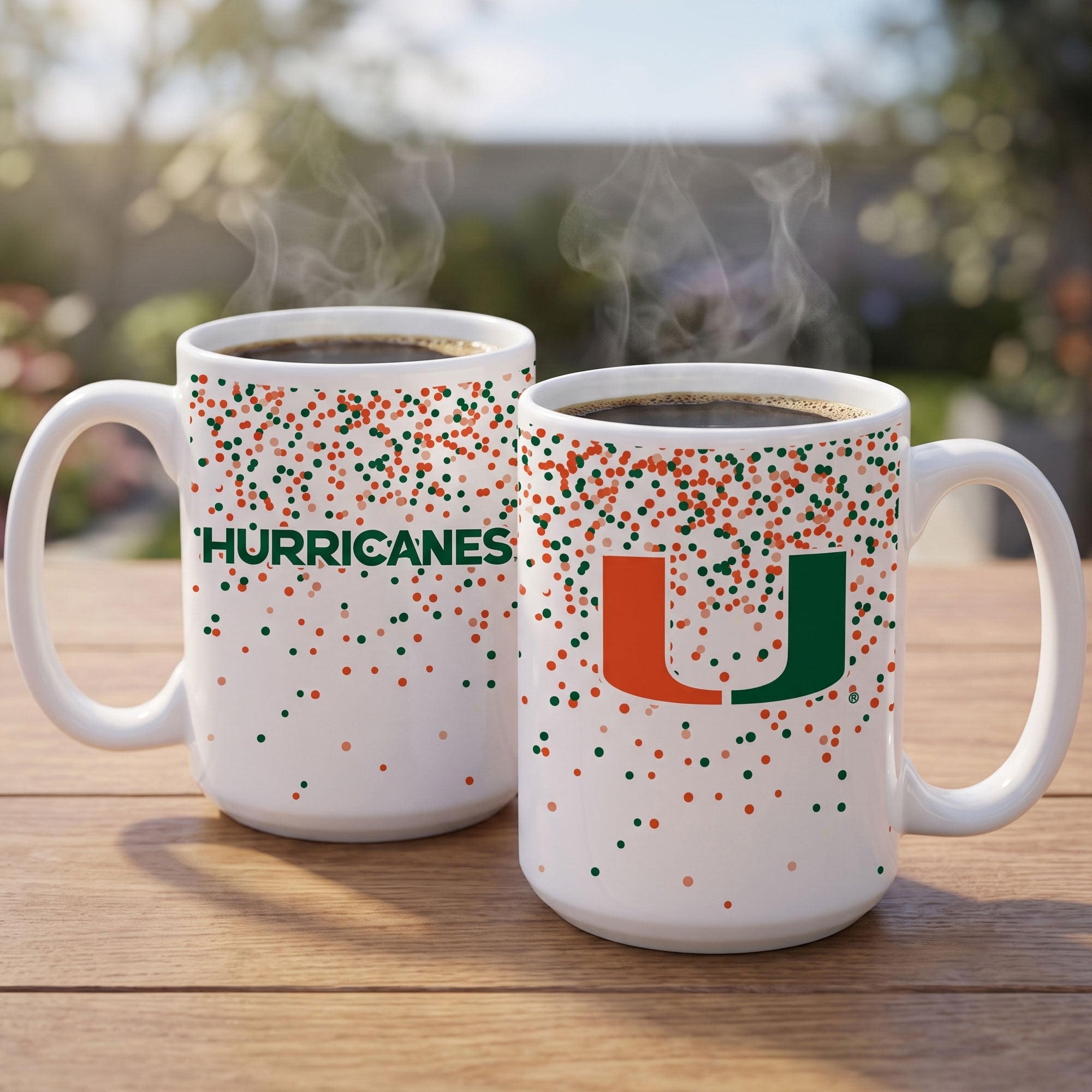 Mug à confettis Indigo Falls Miami Hurricanes - Lot de 2