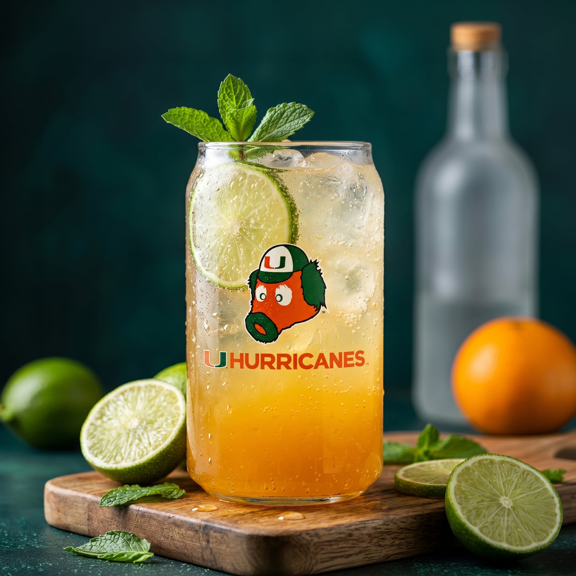 Ensemble de 4 canettes en verre Indigo Falls Miami Hurricanes Core Collectors