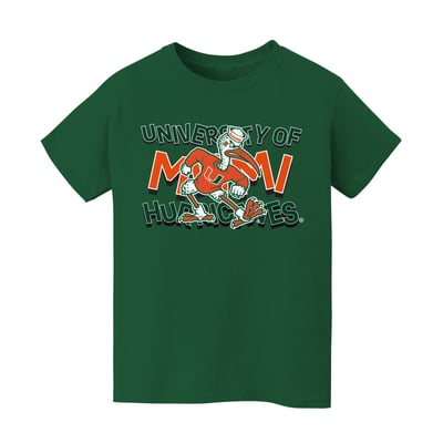 Miami Hurricanes Vive La Fete Infant Mascot & Name T-Shirt - Green