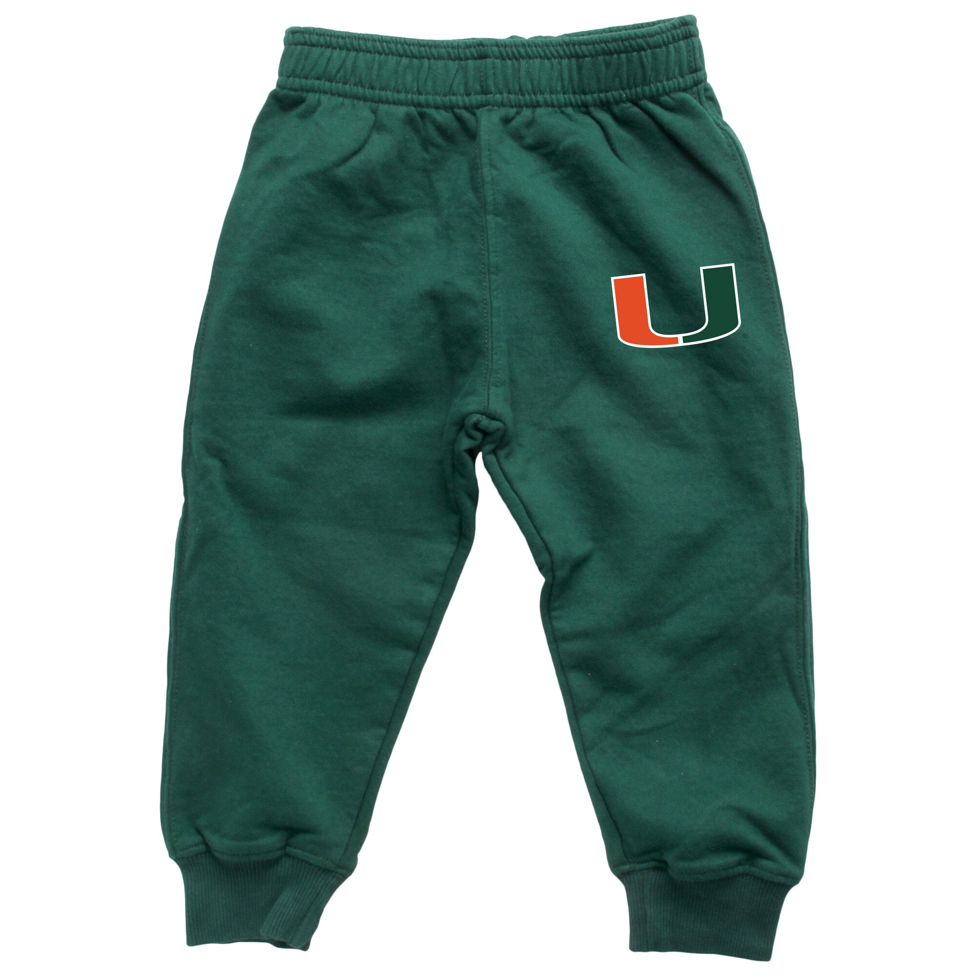Infant Wes & Willy  Green Miami Hurricanes Raglan Hoodie and Sweatpants Set