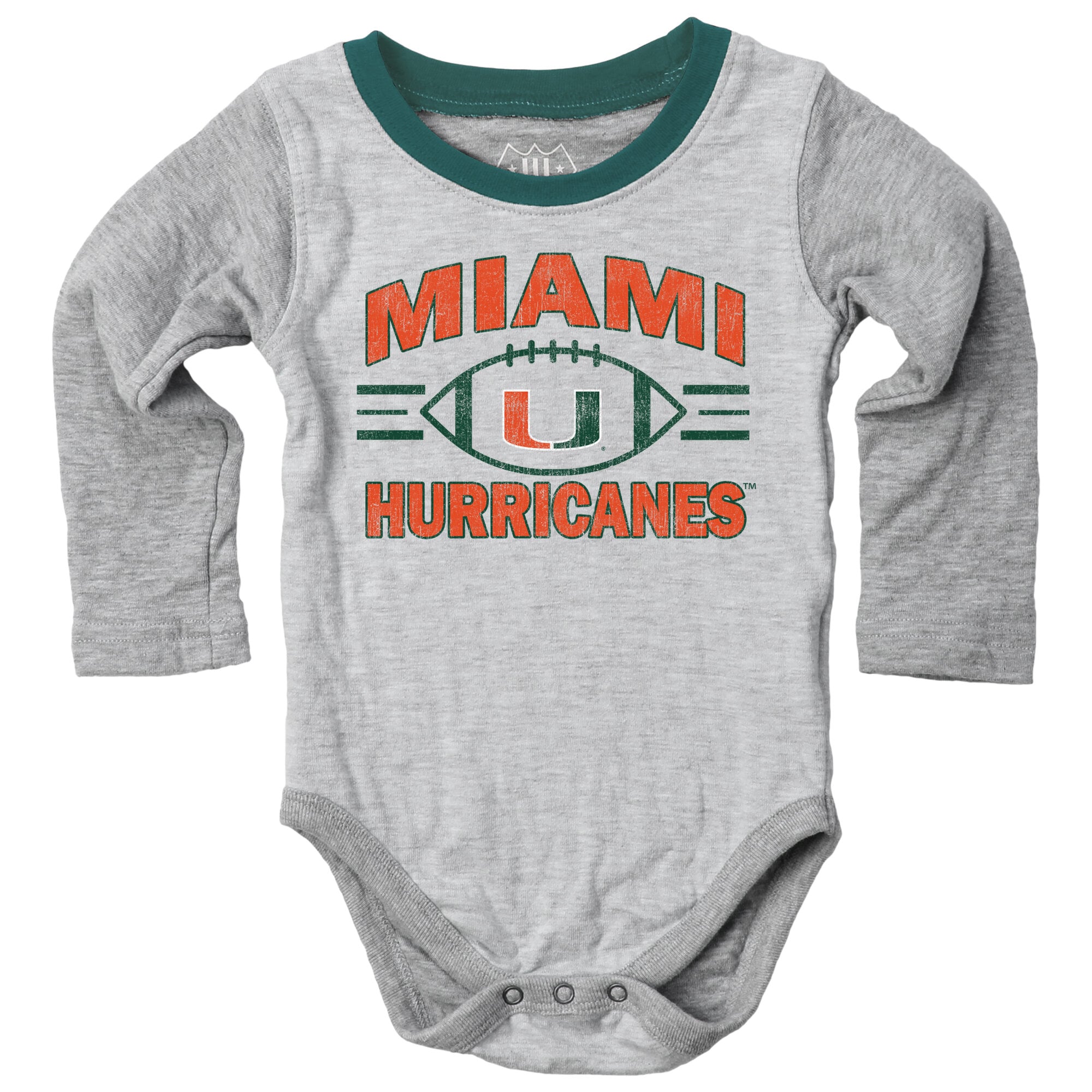 Infant Wes & Willy Heather Gray Miami Hurricanes Jie Hopper Set
