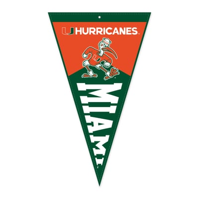 Miami Hurricanes Jardine 16" x 27" Pennant Shape Golf Towel with Magnetic Clip