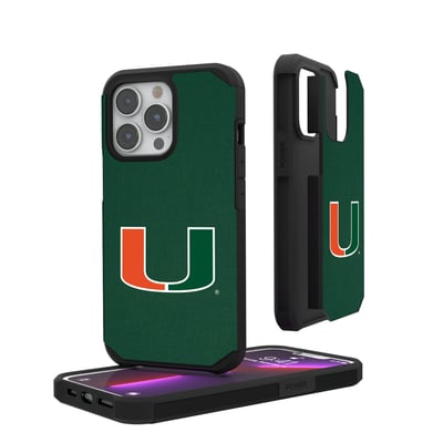 Miami Hurricanes Keyscaper iPhone Solid Design Rugged Case