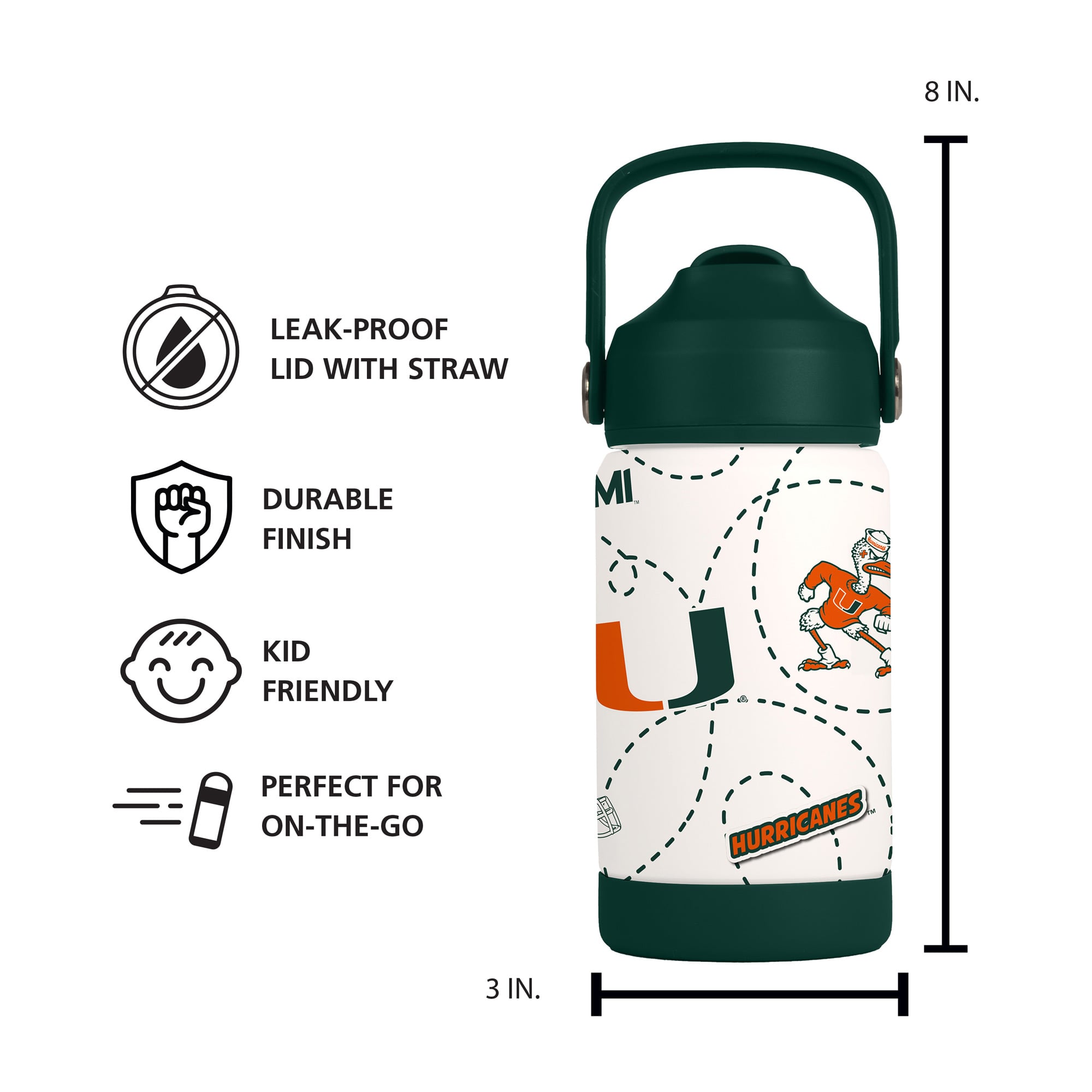Bouteille mascotte de 35 cl des Hurricanes de Miami