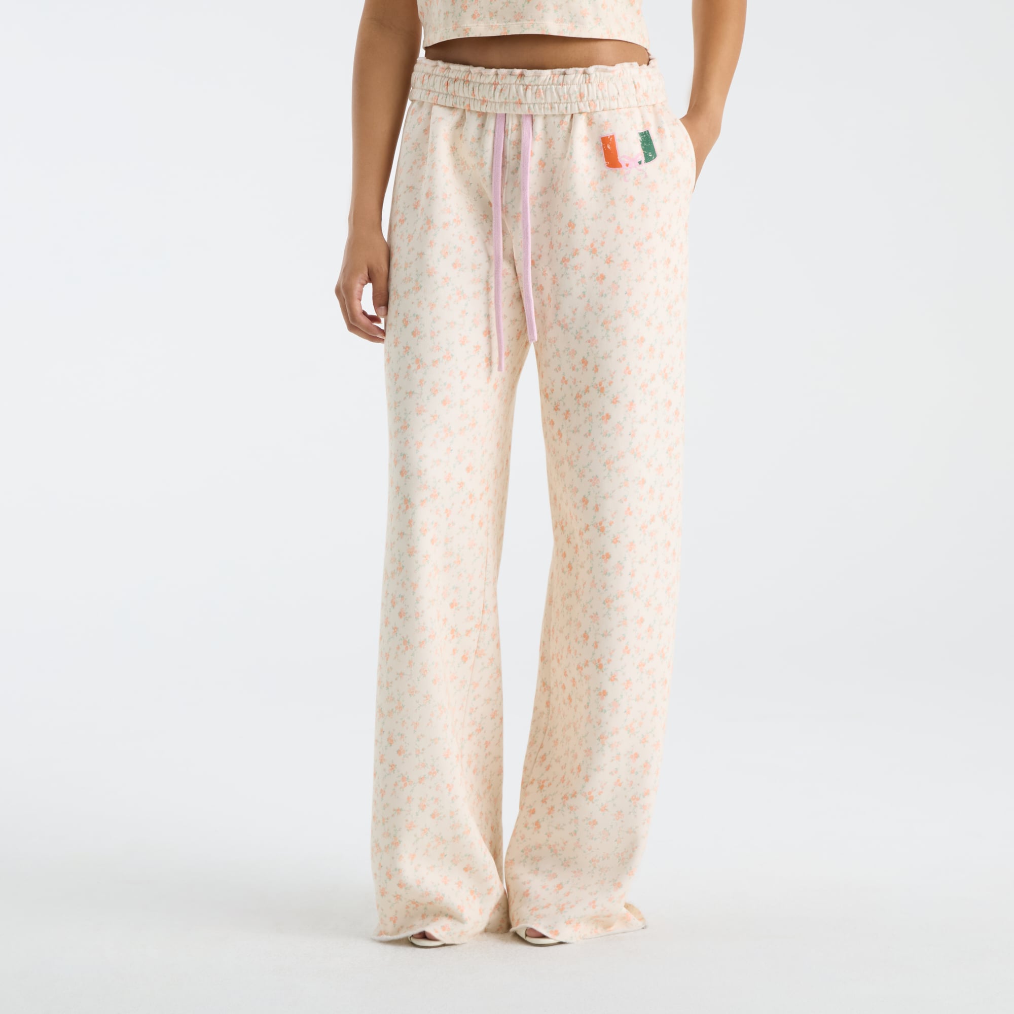 LoveShackFancy Women's Orange Miami Hurricanes Ilyra Sweatpants