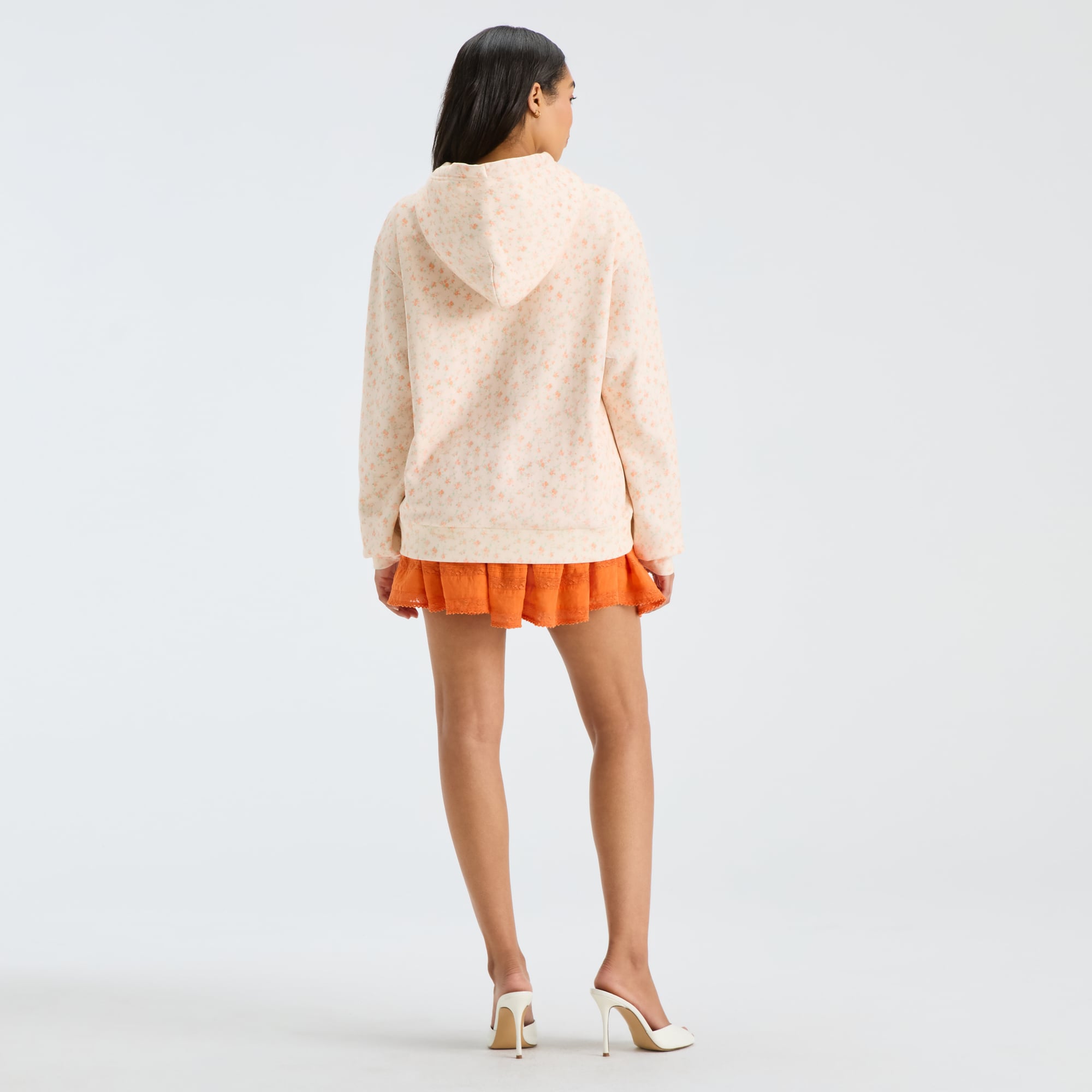 LoveShackFancy Women's Orange Miami Hurricanes Nacova Hoodie