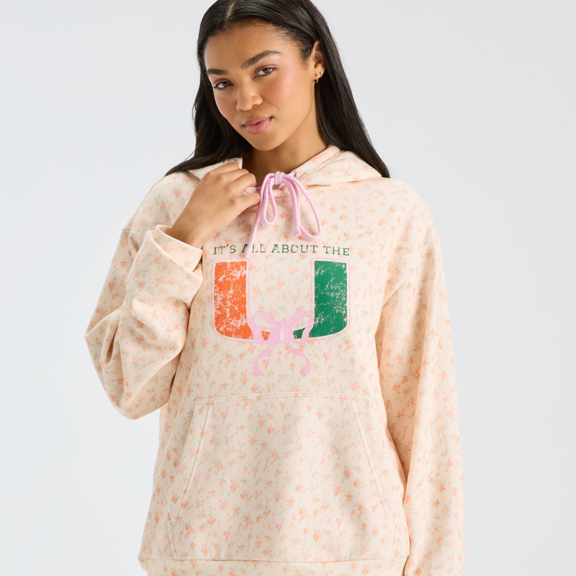 LoveShackFancy Women's Orange Miami Hurricanes Nacova Hoodie