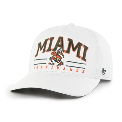 Produktbild von Miami Hurricanes Hat Cap Strap Back Gray Orange College