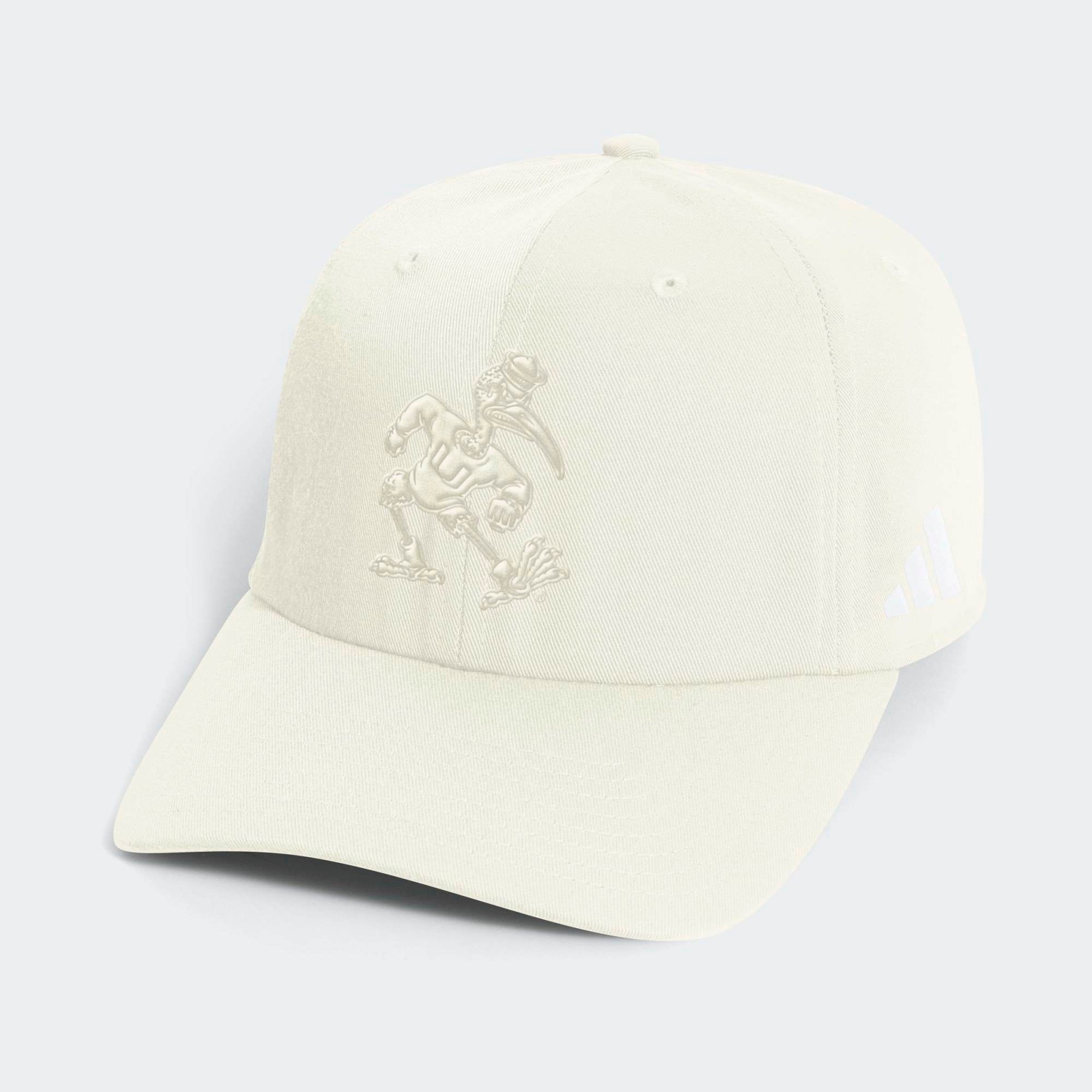 Men's adidas Beige Miami Hurricanes Slouch Adjustable Hat