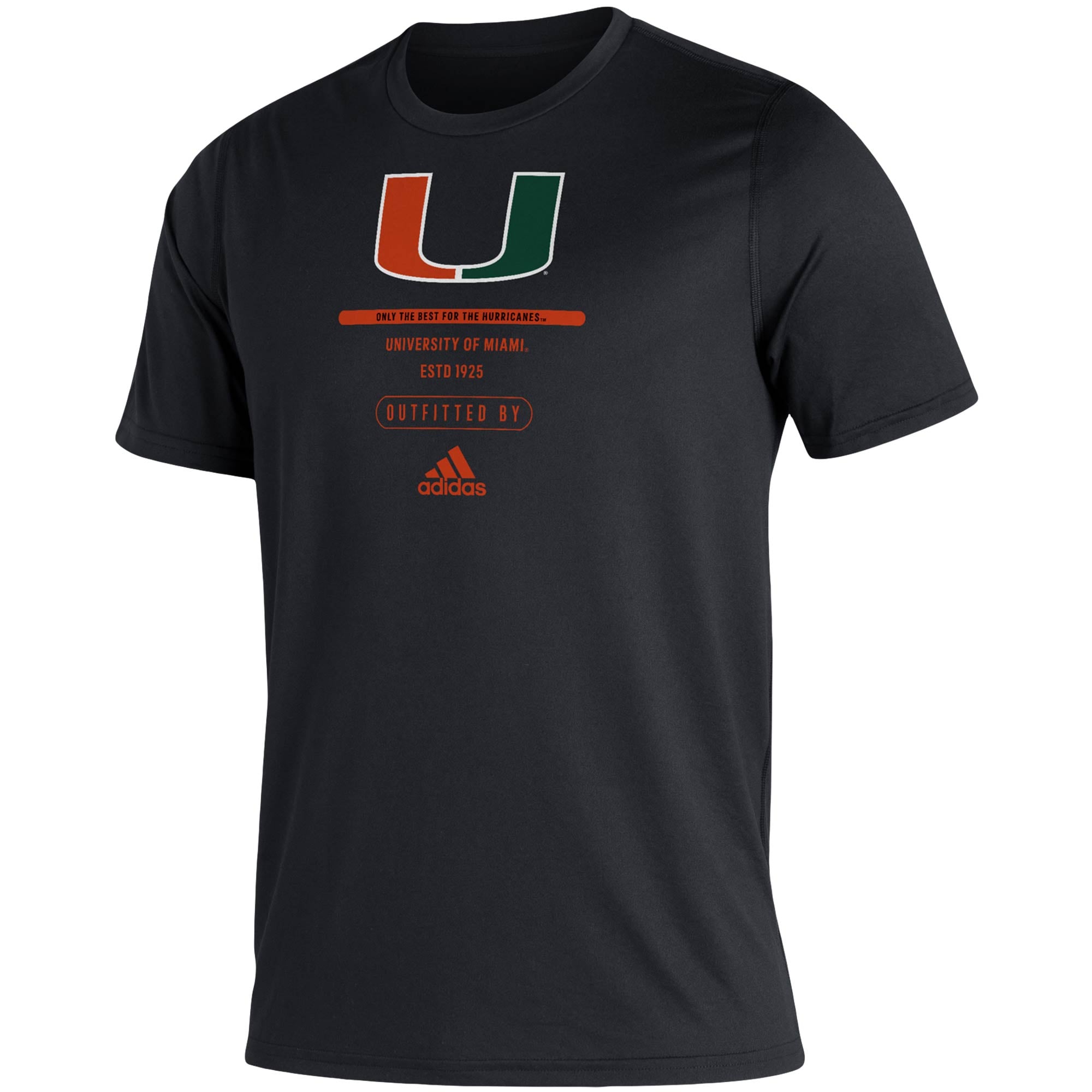 Men's adidas Black Miami Hurricanes Sideline Locker Tag Creator