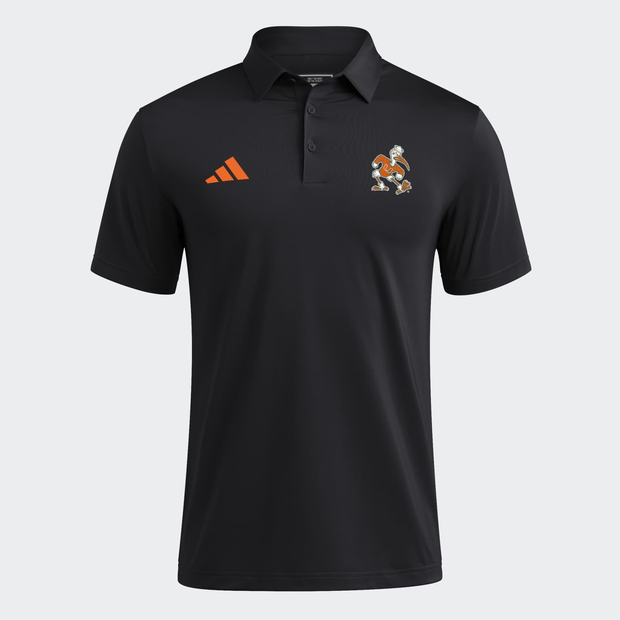 Men's adidas Miami Hurricanes Ultimate 365 Solid Polo