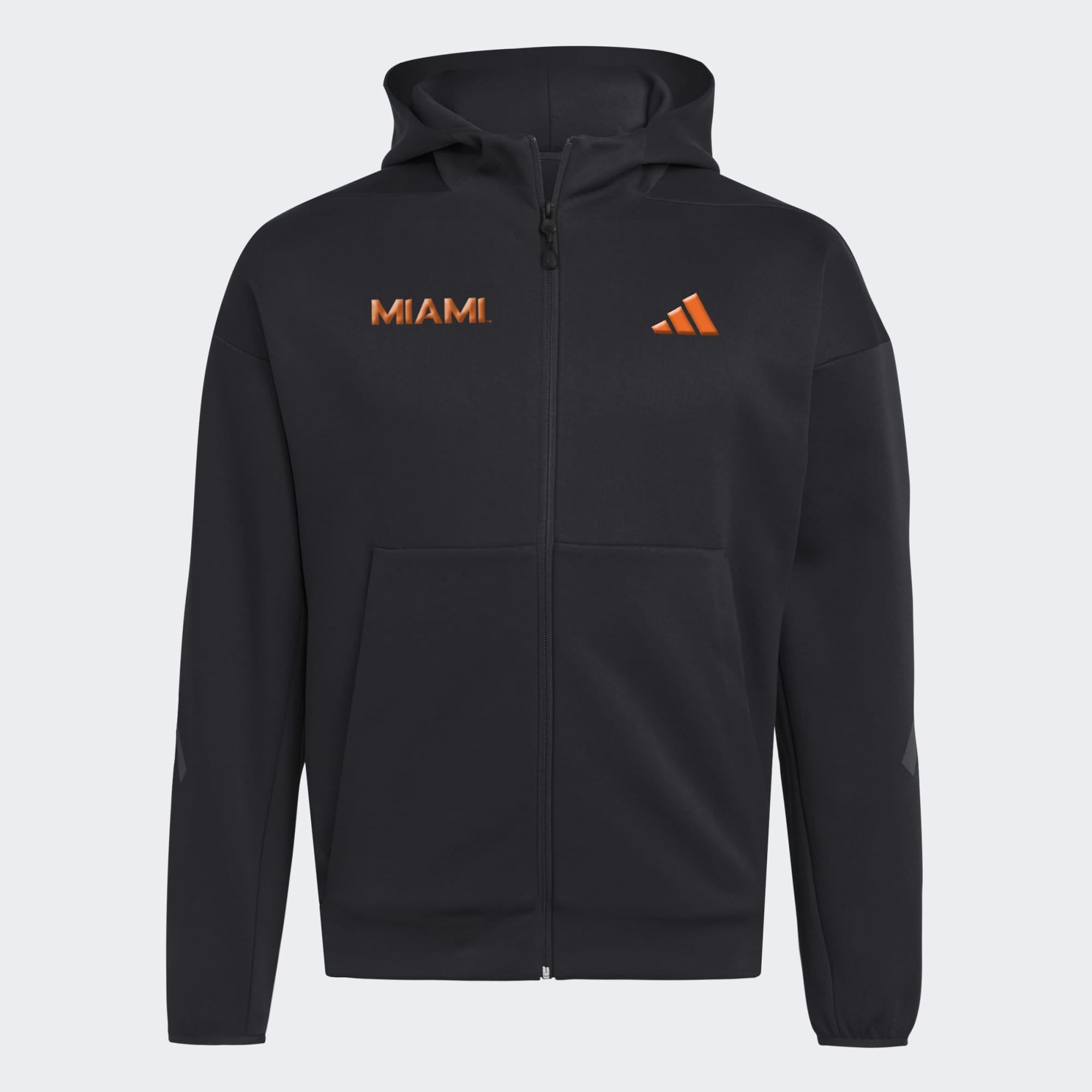 Men's adidas Black Miami Hurricanes Z.N.E Full-Zip Hoodie