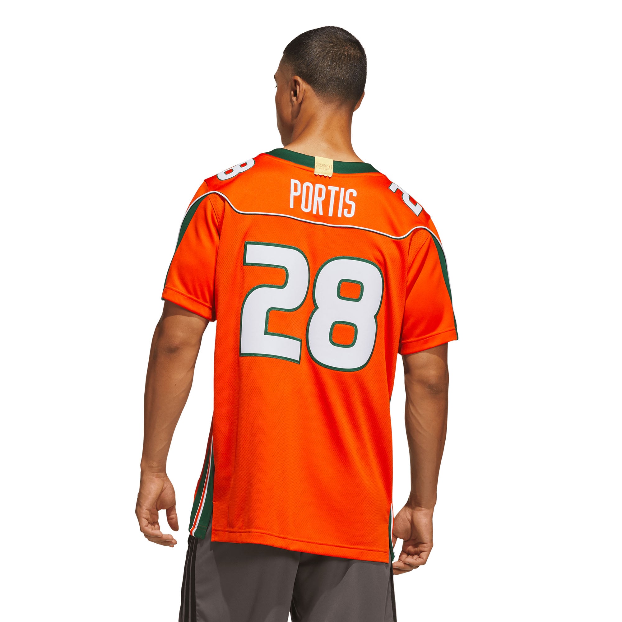 Maillot domicile adidas Clinton Portis orange Miami Hurricanes Premier pour homme