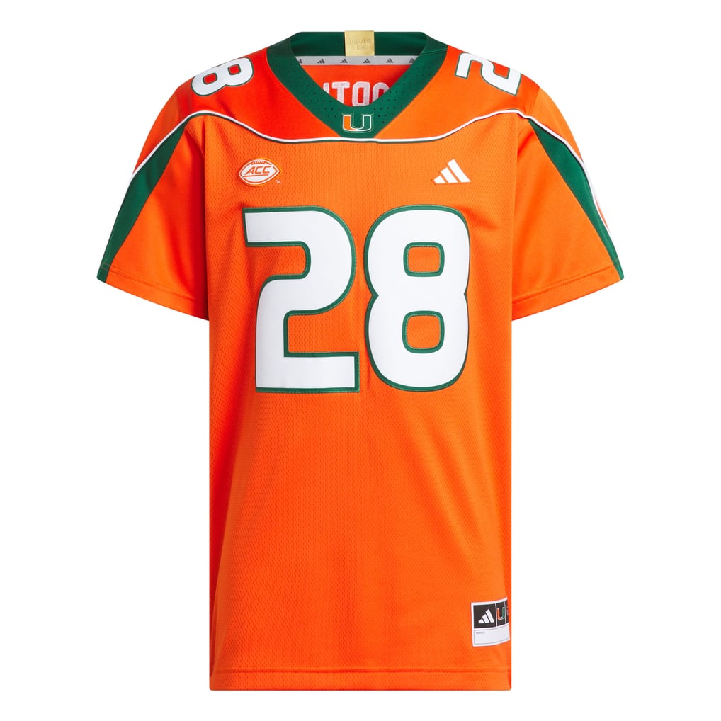 Clinton Portis Miami Hurricanes adidas Home It's Back Premier Jersey ...