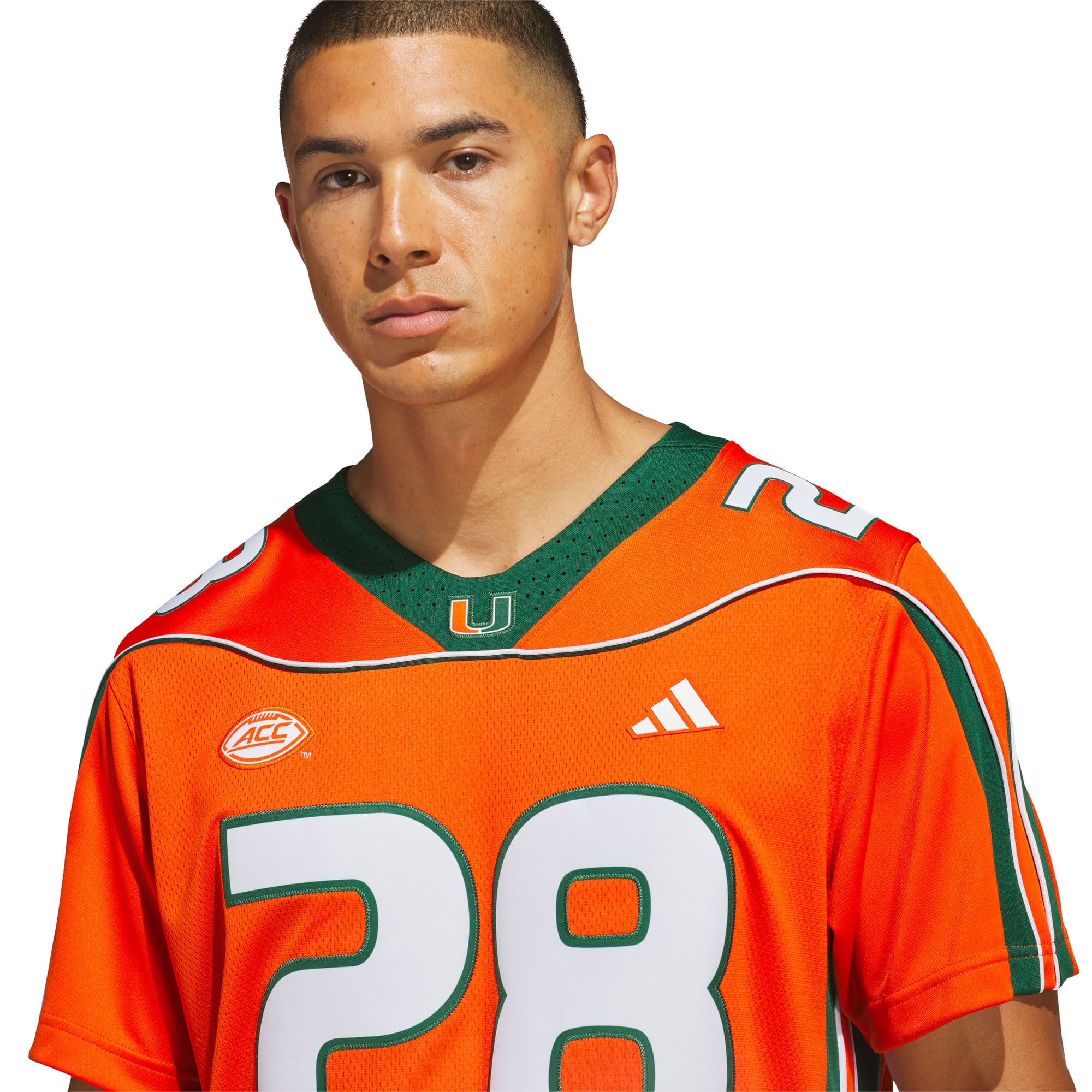 Maillot domicile adidas Clinton Portis orange Miami Hurricanes Premier pour homme