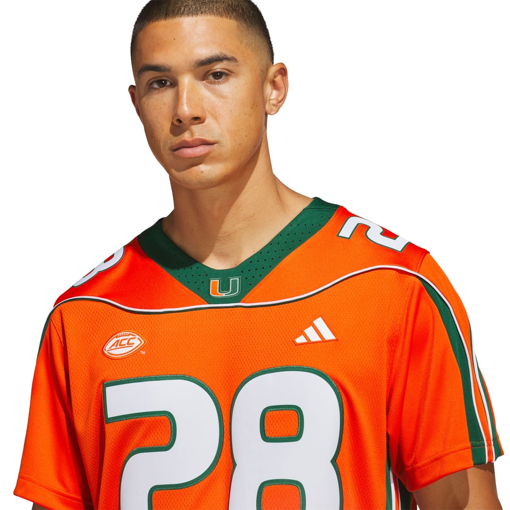 Clinton Portis Miami Hurricanes adidas Home It's Back Premier Jersey ...
