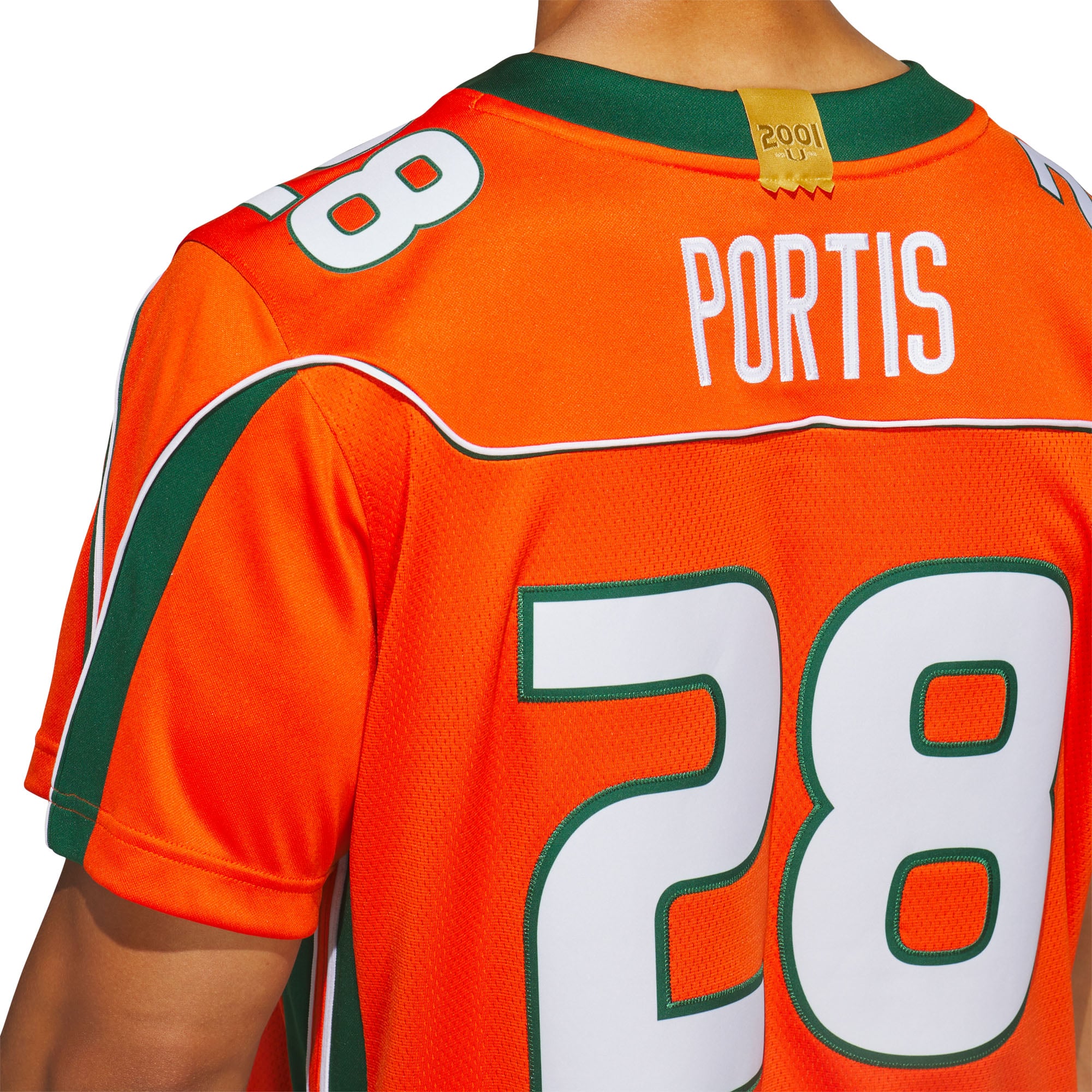 Maillot domicile adidas Clinton Portis orange Miami Hurricanes Premier pour homme