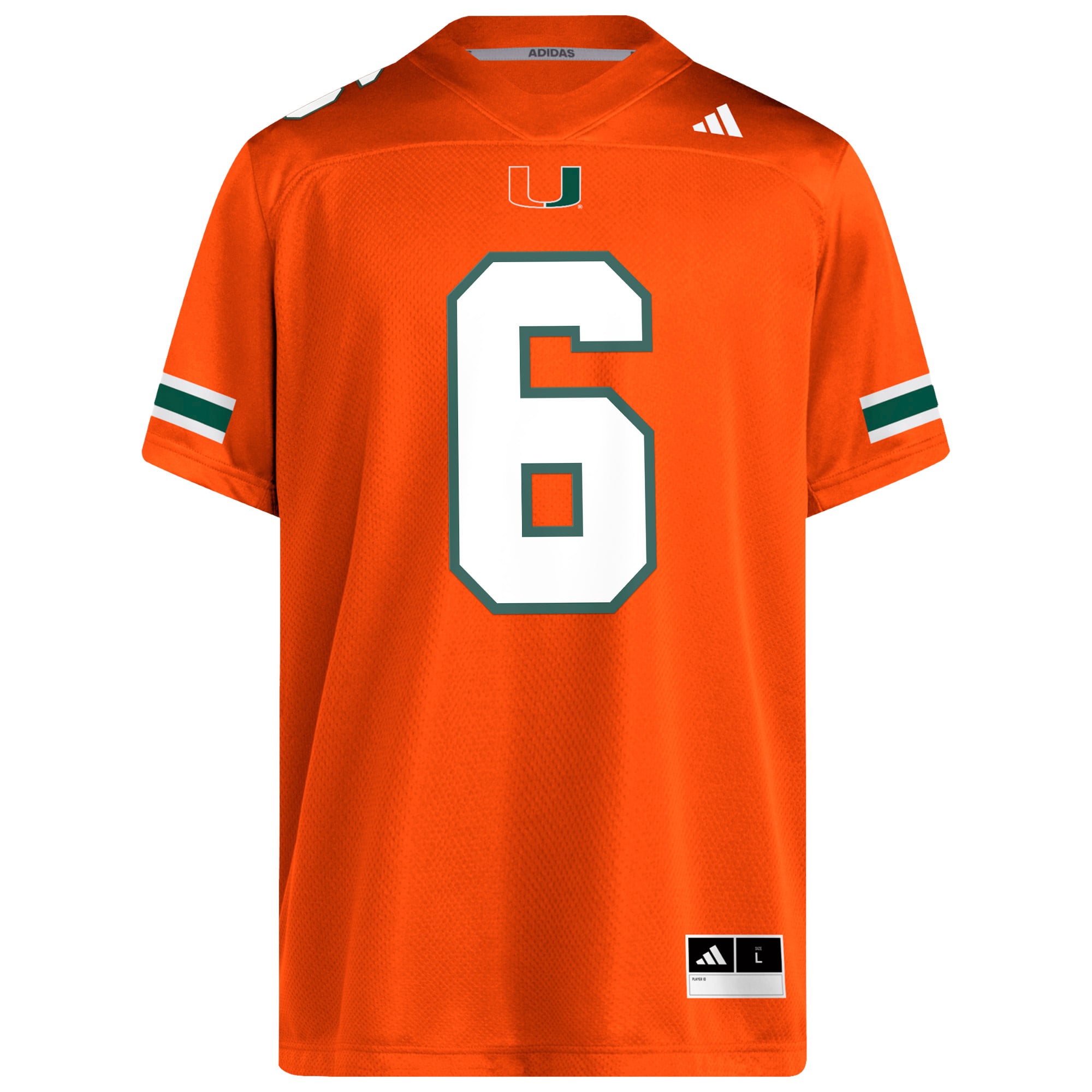 Maillot de football adidas Damien Martinez Orange Miami Hurricanes NIL pour homme