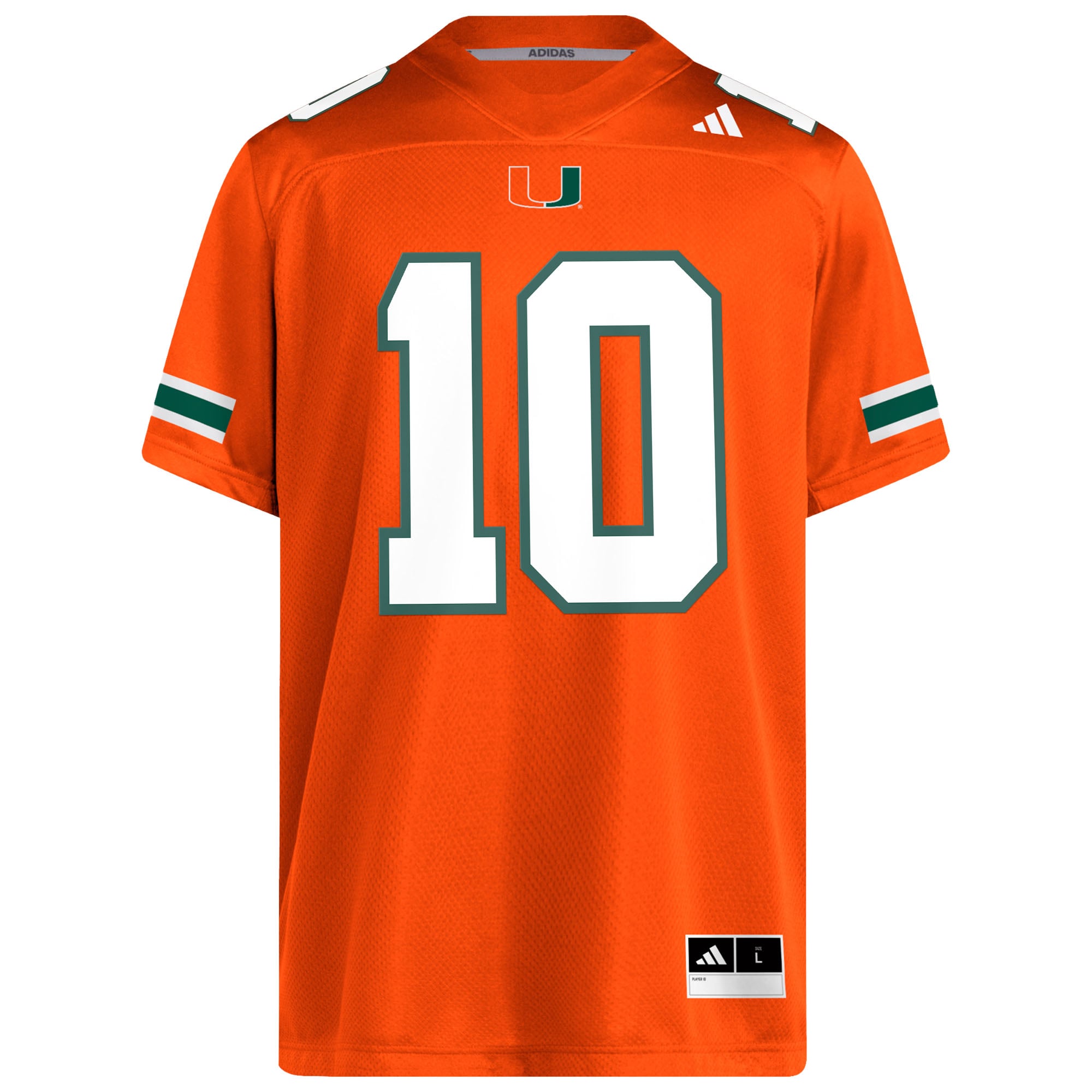 Maillot de football américain adidas Darian Mensah orange Miami Hurricanes pour homme