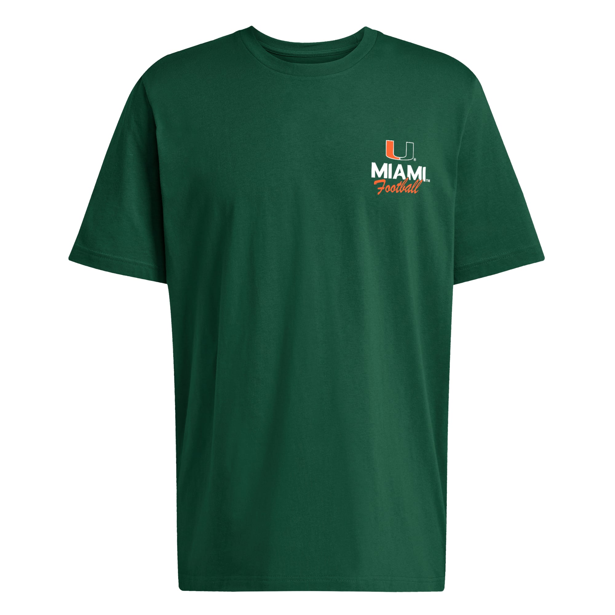 T-shirt adidas vert Miami Hurricanes Helmet Bird Fresh pour homme