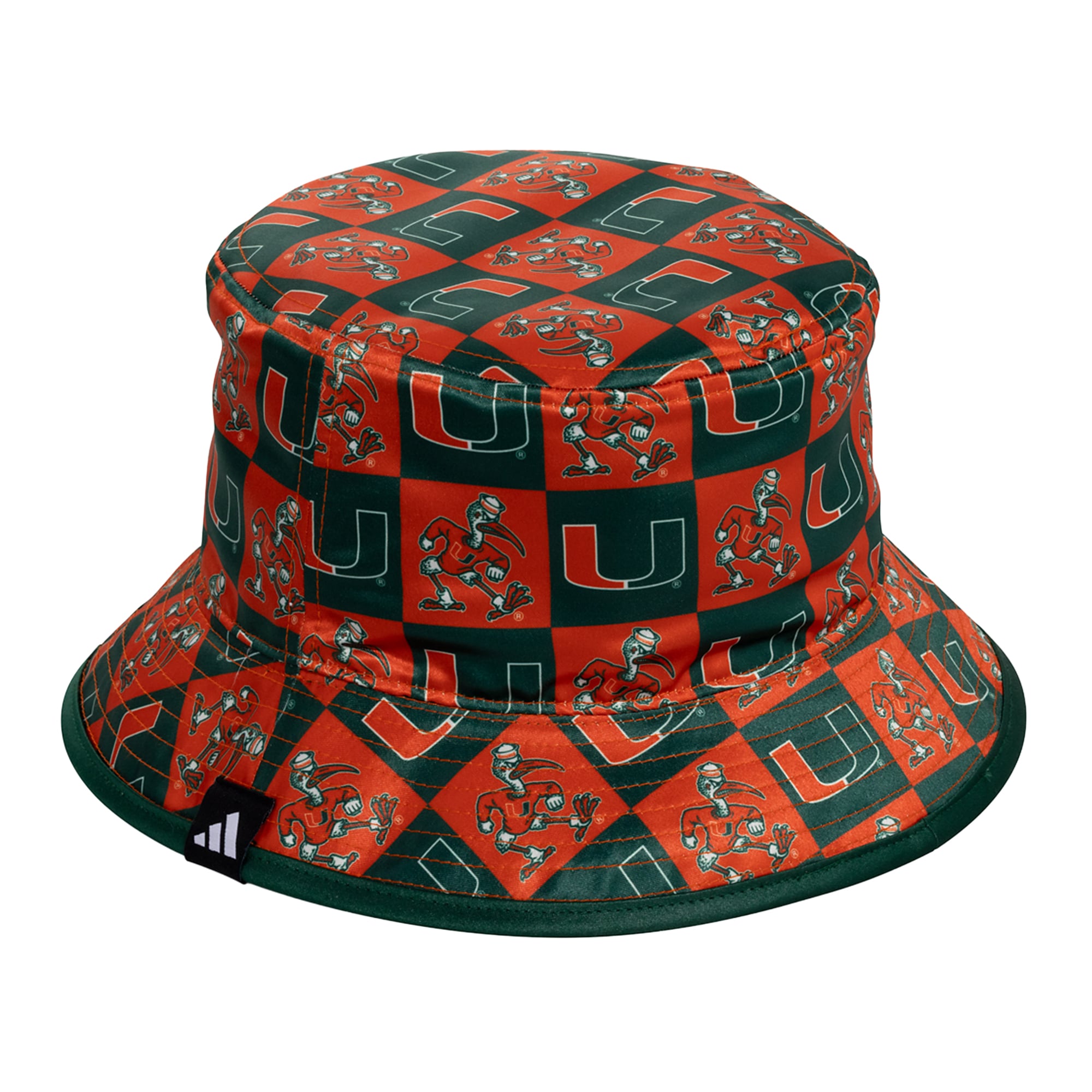 Bob réversible adidas vert Miami Hurricanes pour homme