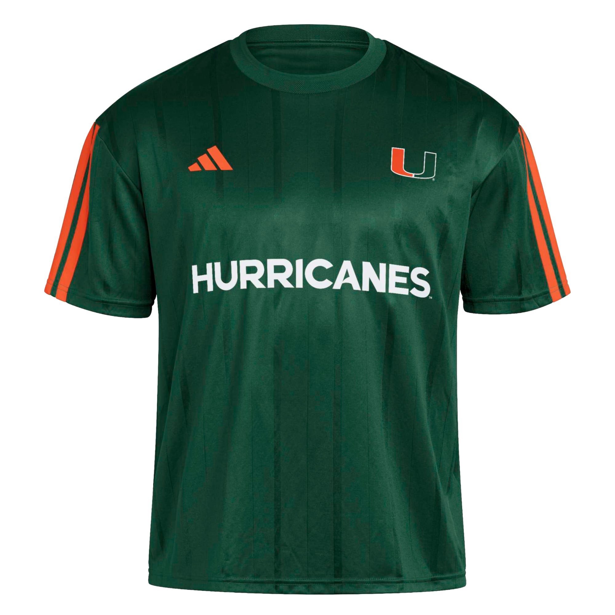 Men's adidas Green Miami Hurricanes Soccer Fashion Jersey