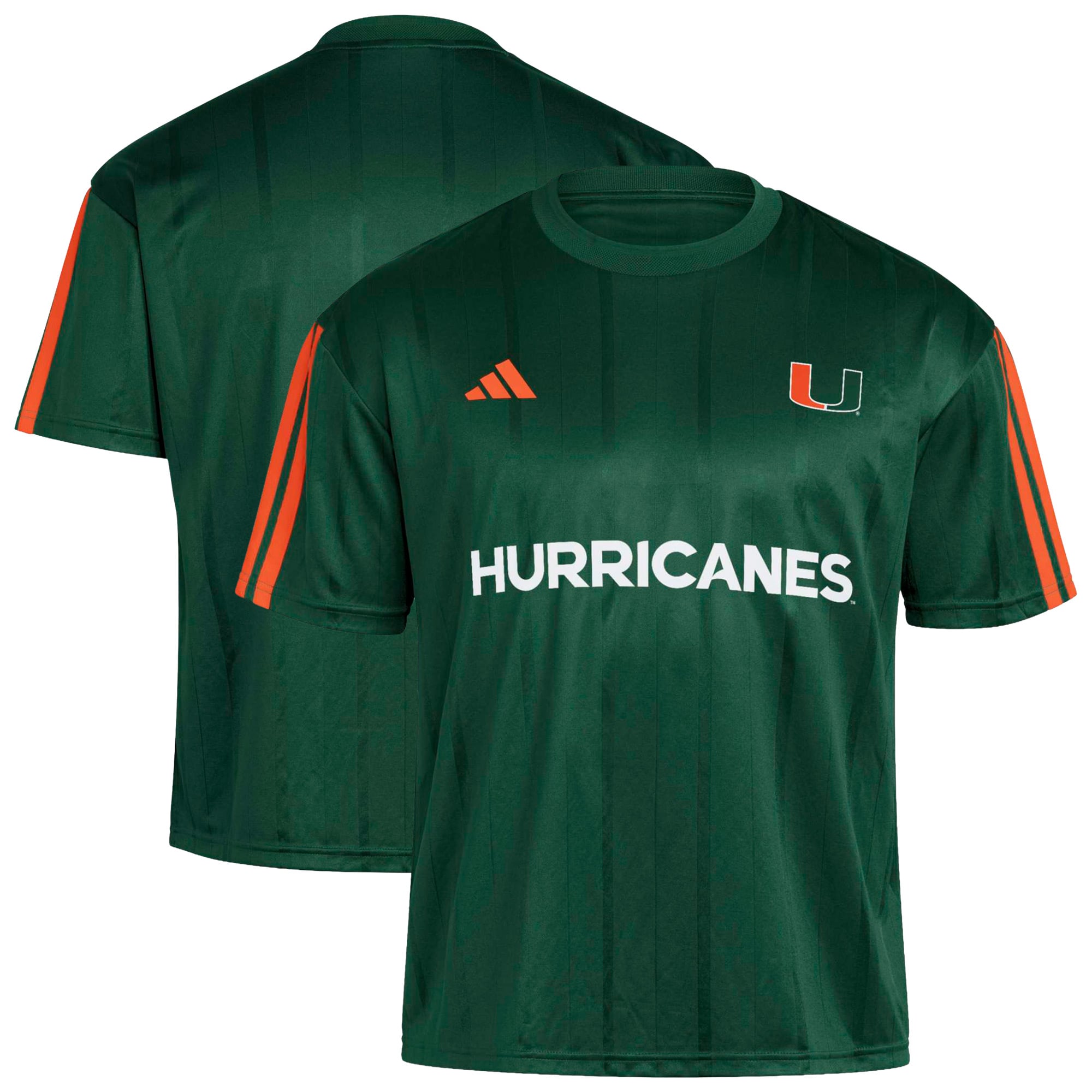 Men's adidas Green Miami Hurricanes Soccer Fashion Jersey