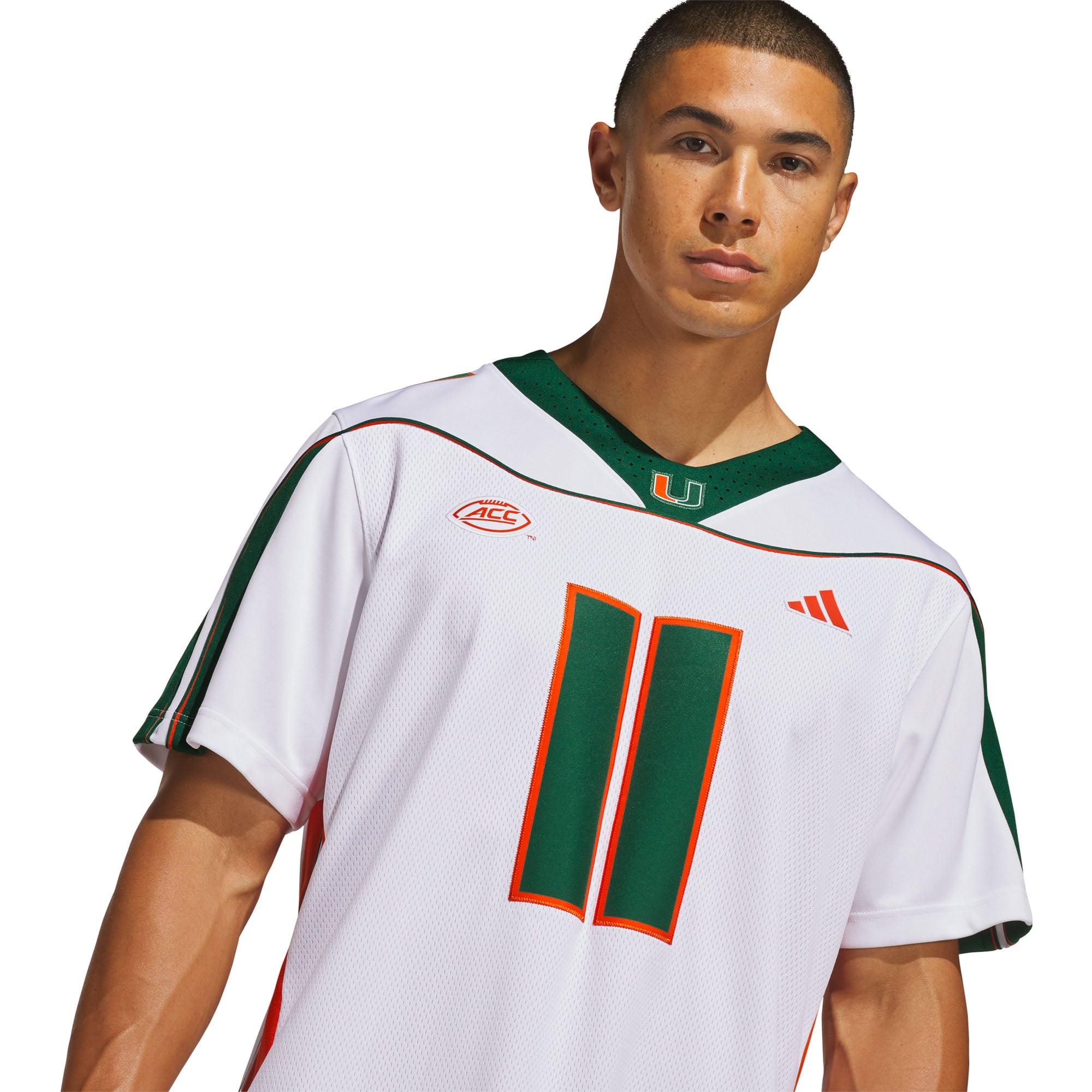 Maillot adidas Ken Dorsey blanc Miami Hurricanes Away It's Back Premier pour homme